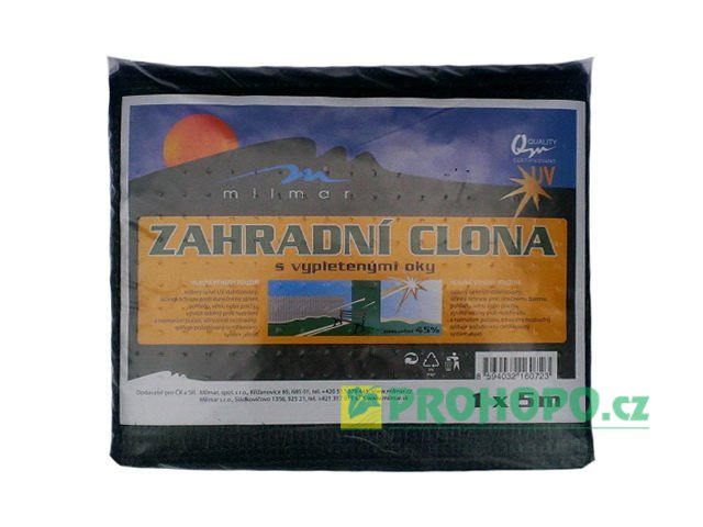 Zahradní clona 45% zastínění 1x5m